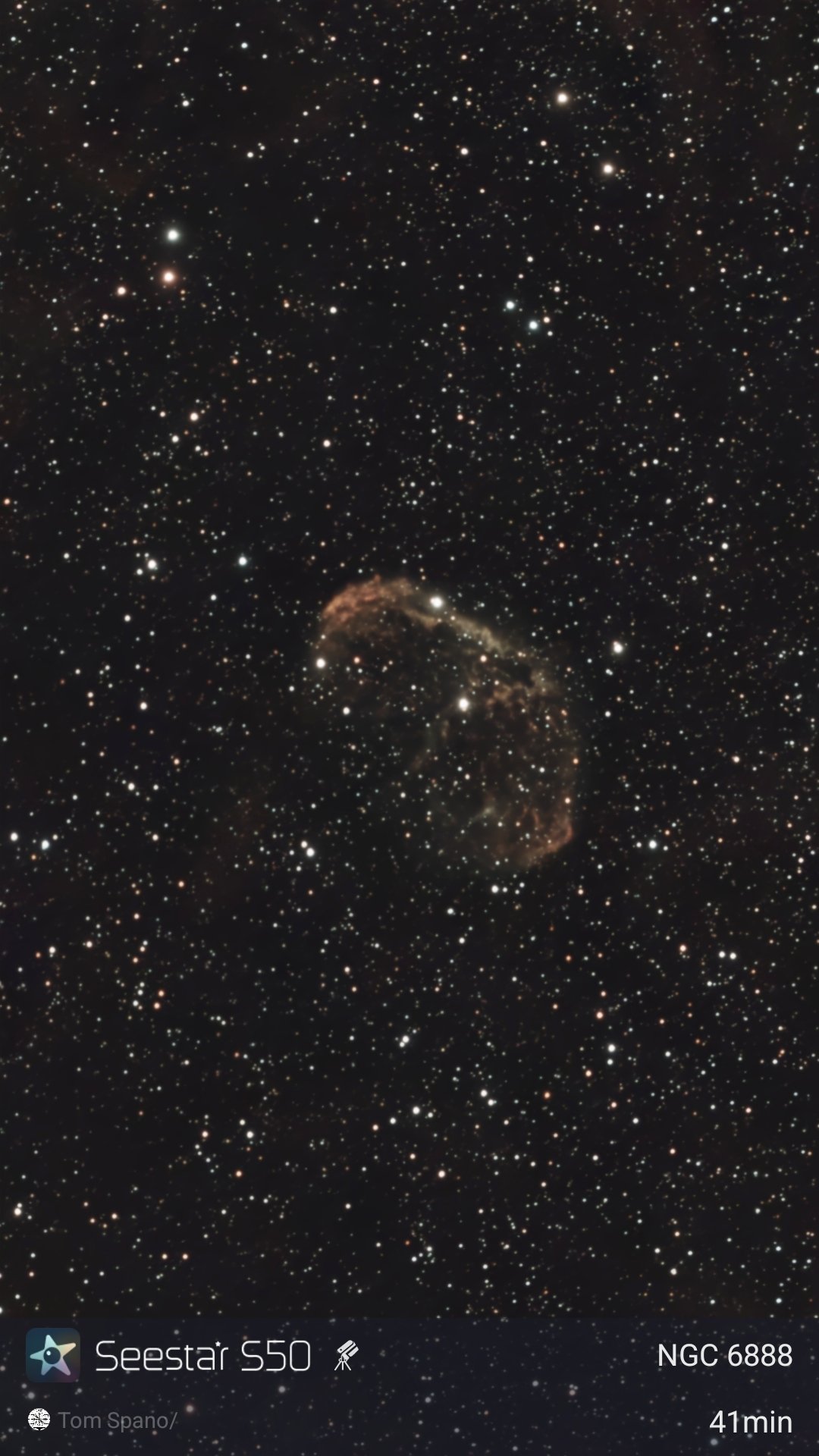 NGC6888 The Crescent Nebular | Equipment: Seestar S50